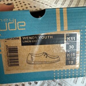 Hey Dude Kids Sneakers in Linen Gray